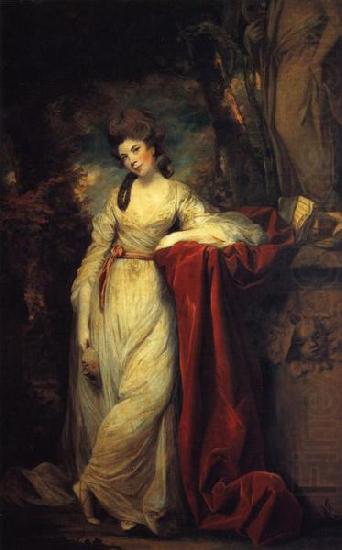 Sir Joshua Reynolds Portrait of Mrs Abington china oil painting image